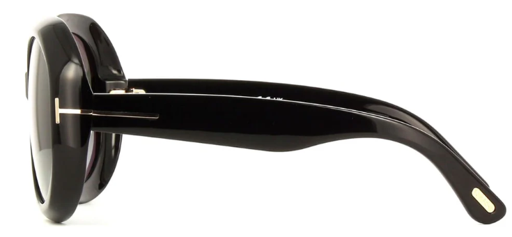 TOM FORD GEORGIA-02 01B Oval Sunglasses