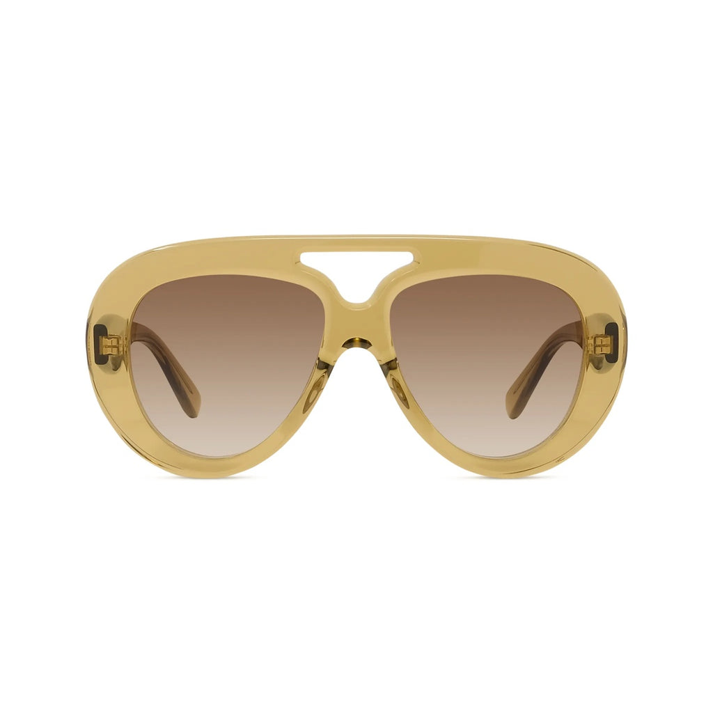 96F - Acetate Shiny Green with Brown Gradient lenses