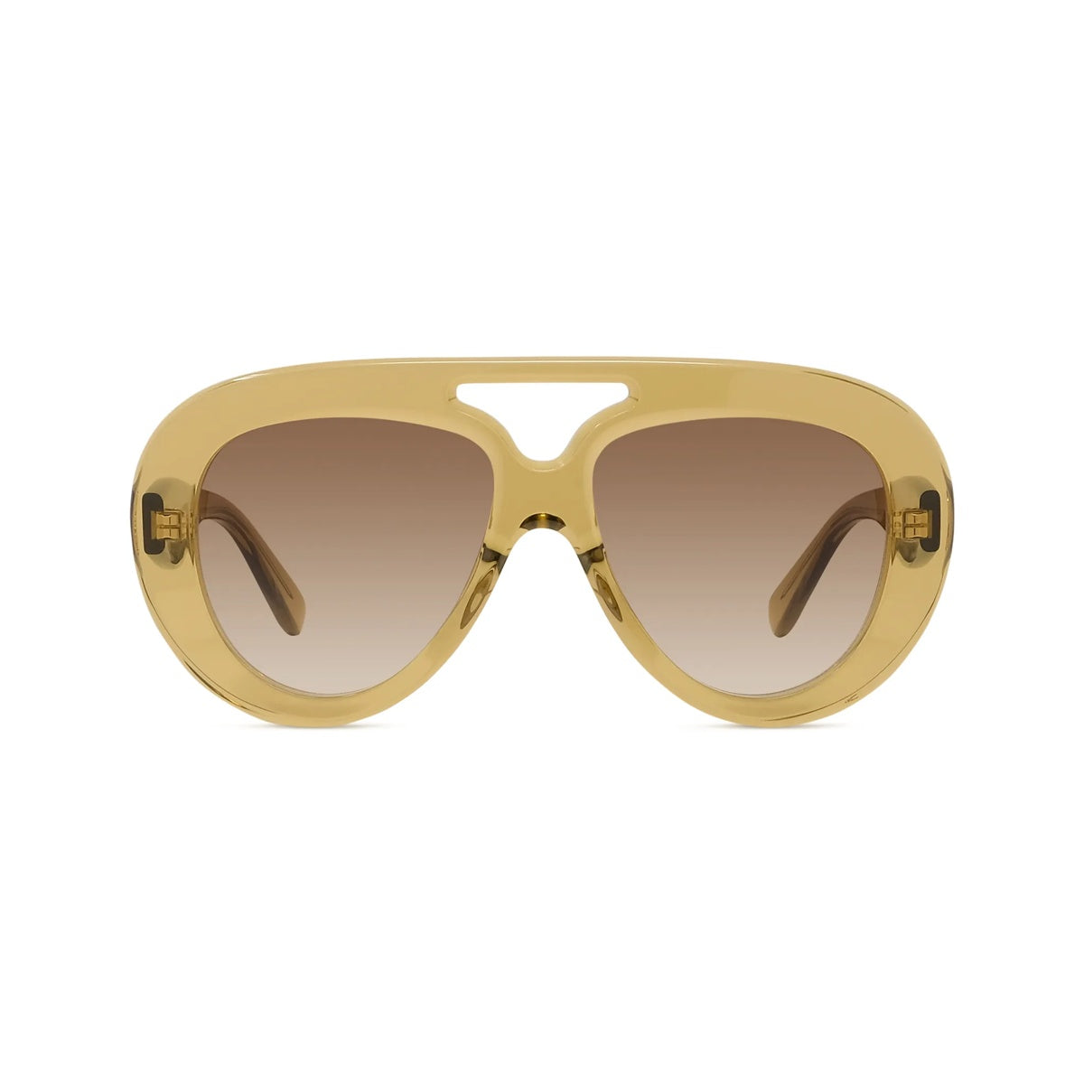 96F - Acetate Shiny Green with Brown Gradient lenses