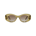 96F - Acetate Shiny Green with Brown Gradient lenses