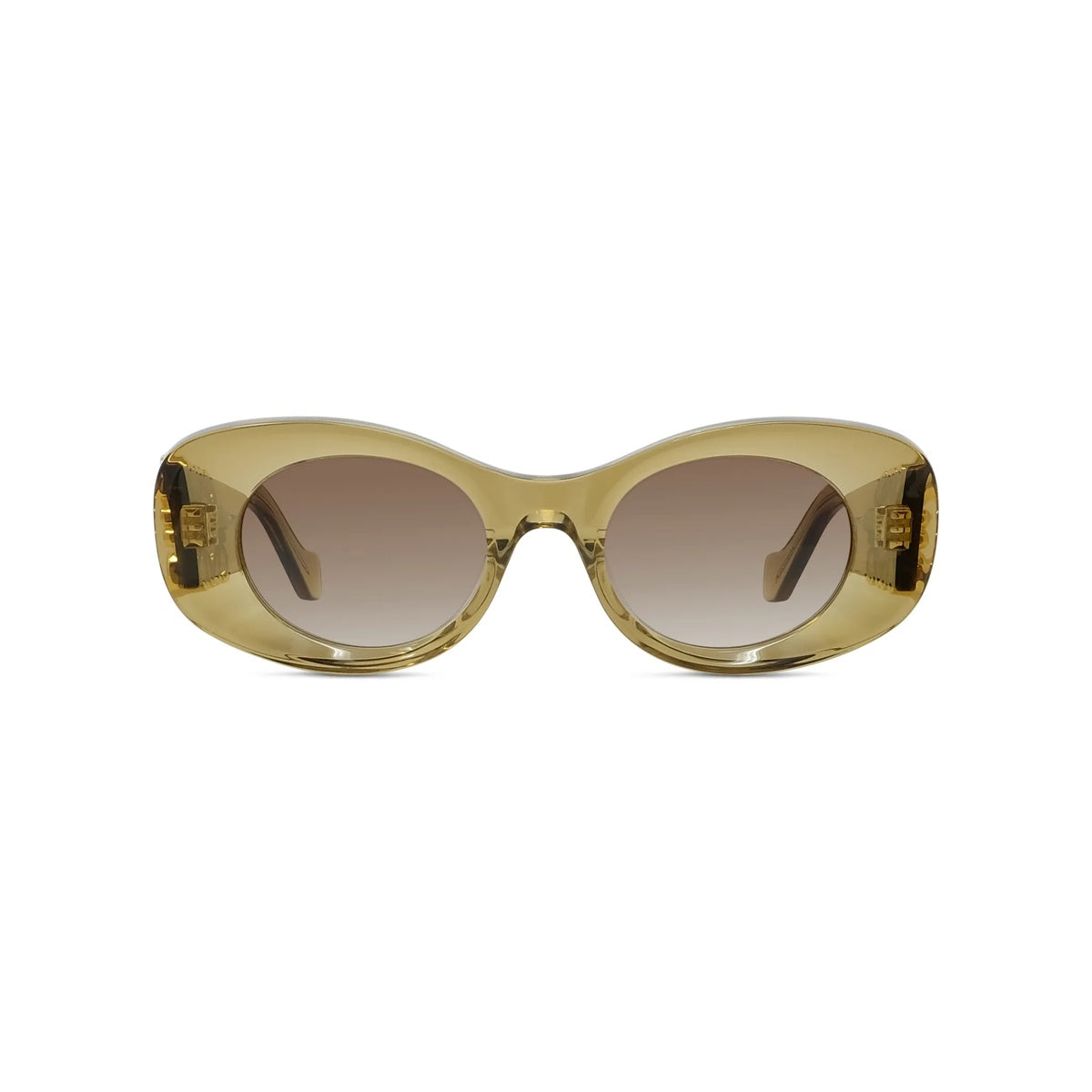 96F - Acetate Shiny Green with Brown Gradient lenses