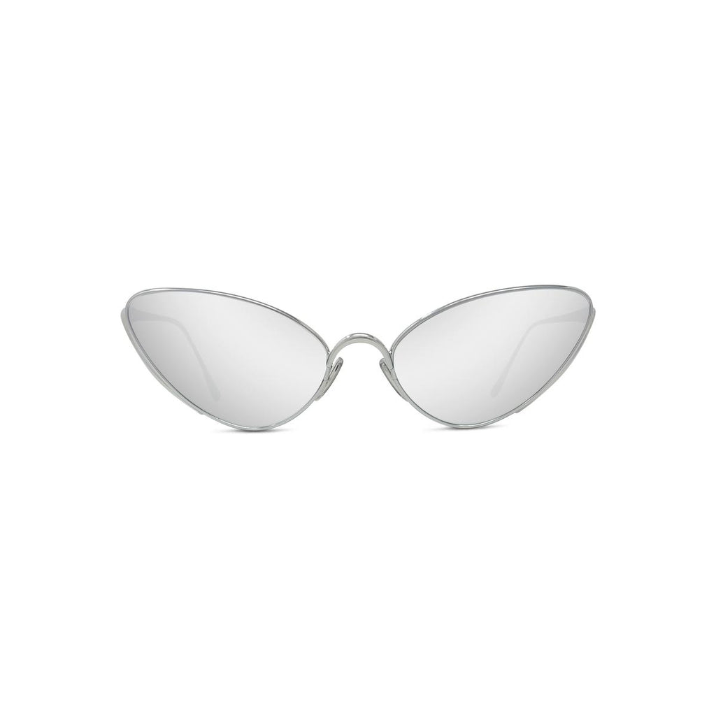 16C - Metal Shiny Silver with Silver Mirror lenses