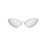 16C - Metal Shiny Silver with Silver Mirror lenses