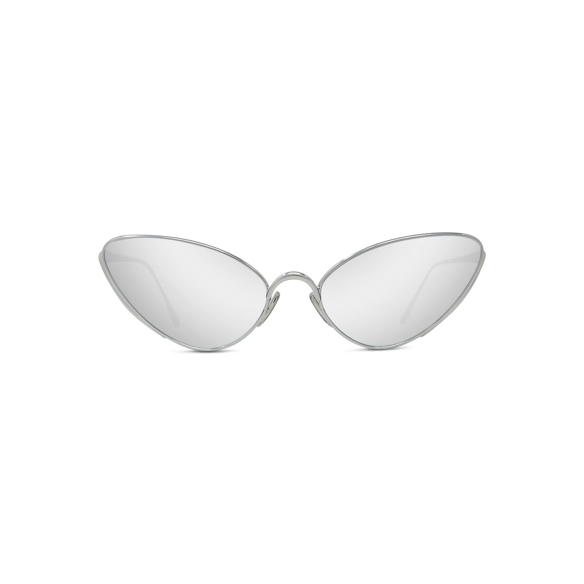 16C - Metal Shiny Silver with Silver Mirror lenses