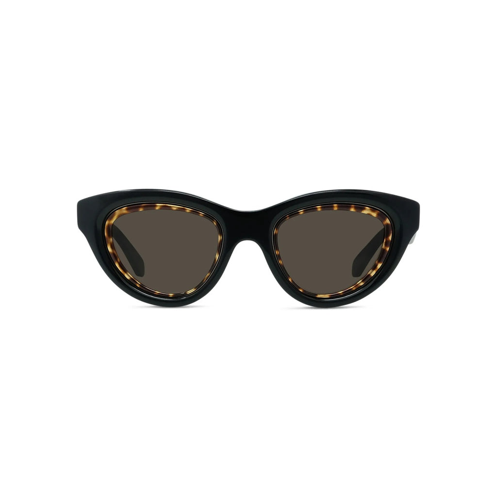 01E - Acetate Shiny Black with Grey Normal lenses