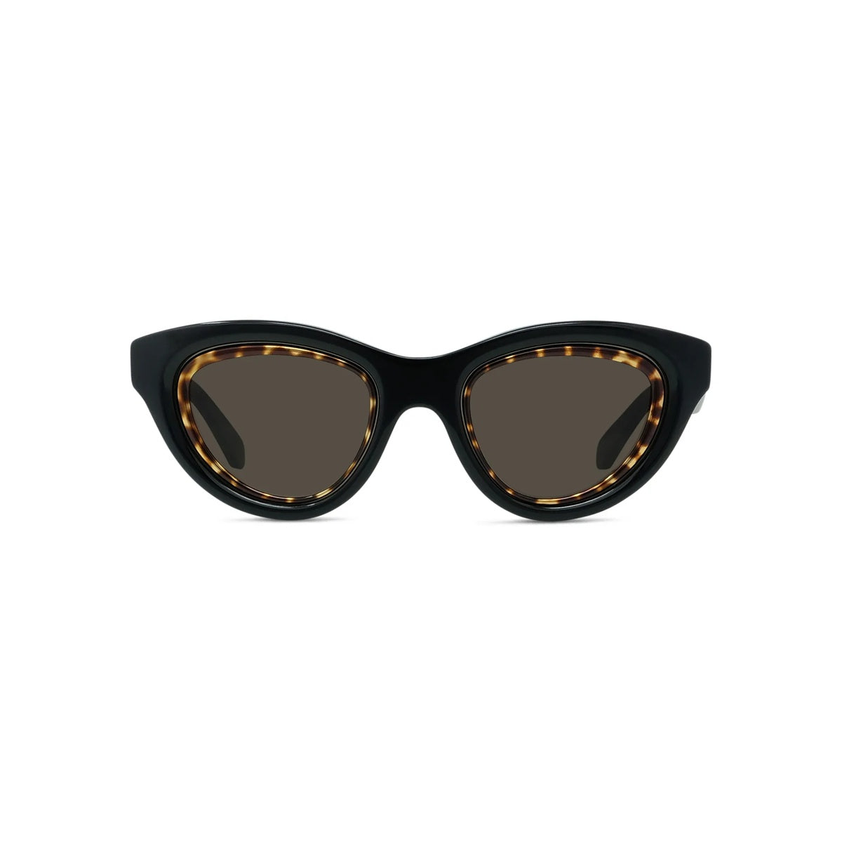 01E - Acetate Shiny Black with Grey Normal lenses