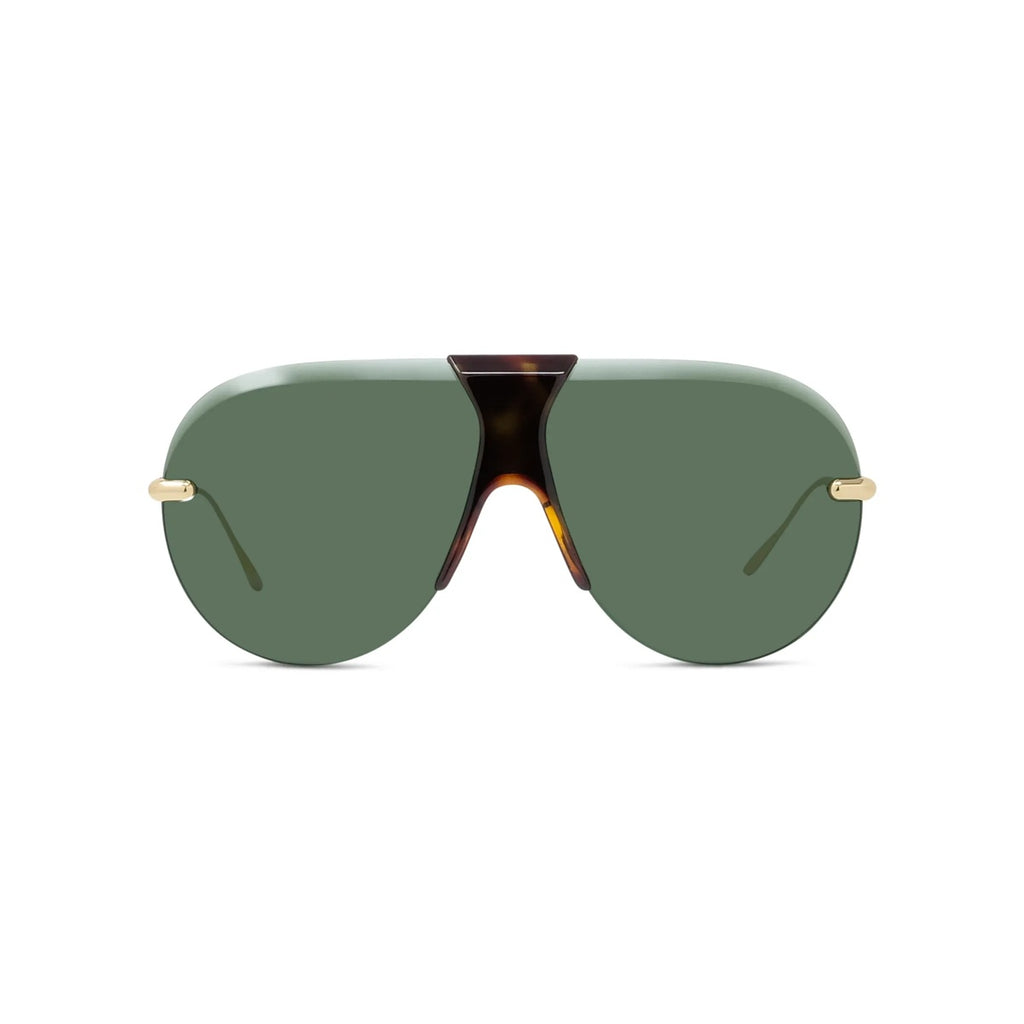 30N - Metal Shiny Havana with Green Normal lenses