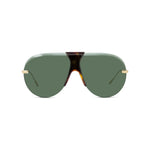 30N - Metal Shiny Havana with Green Normal lenses