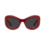66A - Acetate Shiny Red / Smoke
