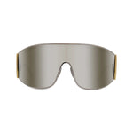 16C - Metal Shiny Silver with Silver Mirror lenses