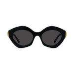 01A - Acetate Shiny Black with Grey Normal lenses