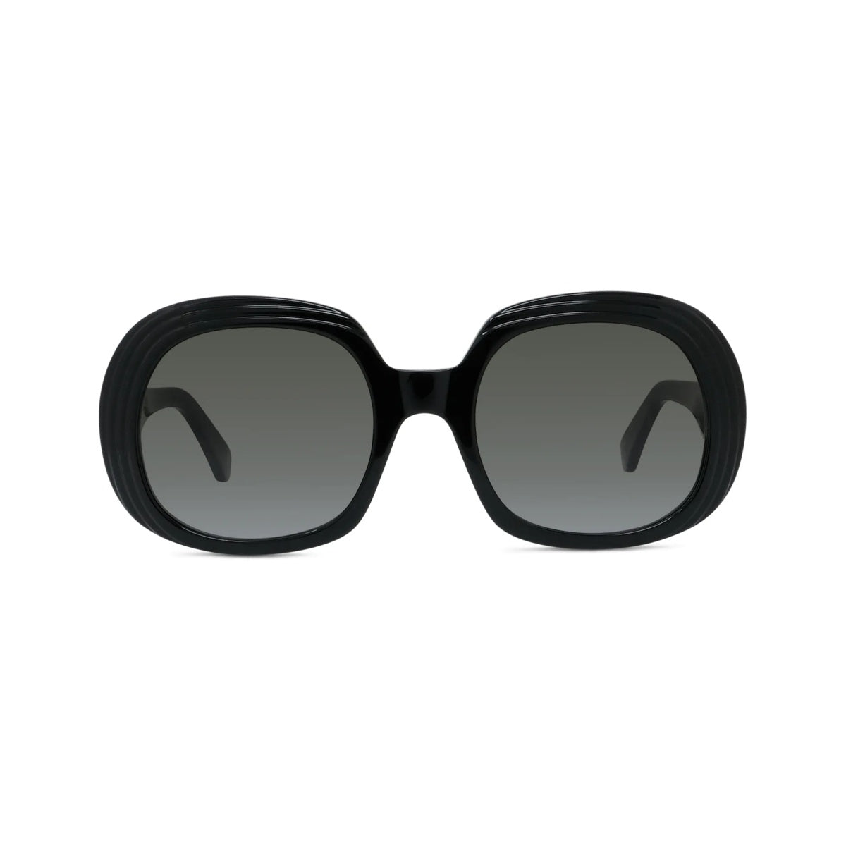01B - Acetate Shiny Black with Grey Gradient lenses