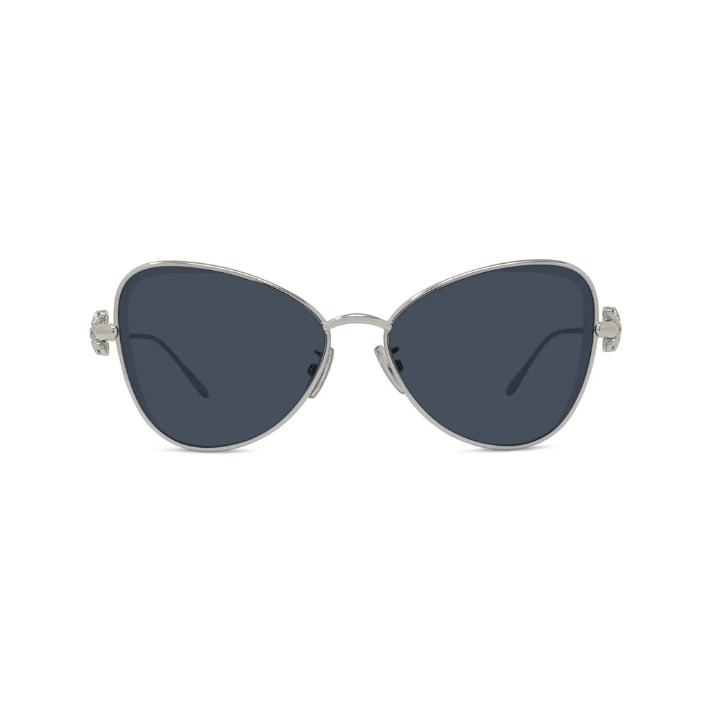 16V - Metal Shiny Silver with Blue Normal lenses