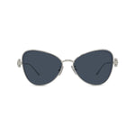 16V - Metal Shiny Silver with Blue Normal lenses