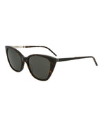 Saint Laurent SLM69 Havana Silver Grey Cat Eye Sunglasses