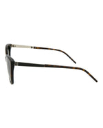 Saint Laurent SLM69 Havana Silver Grey Cat Eye Sunglasses