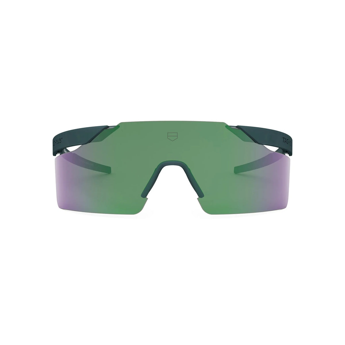 91Q - Injected Semi Matte Blue with Green Mirror lenses