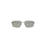 17R - Titanium Matte Silver with Green Low polarization lenses