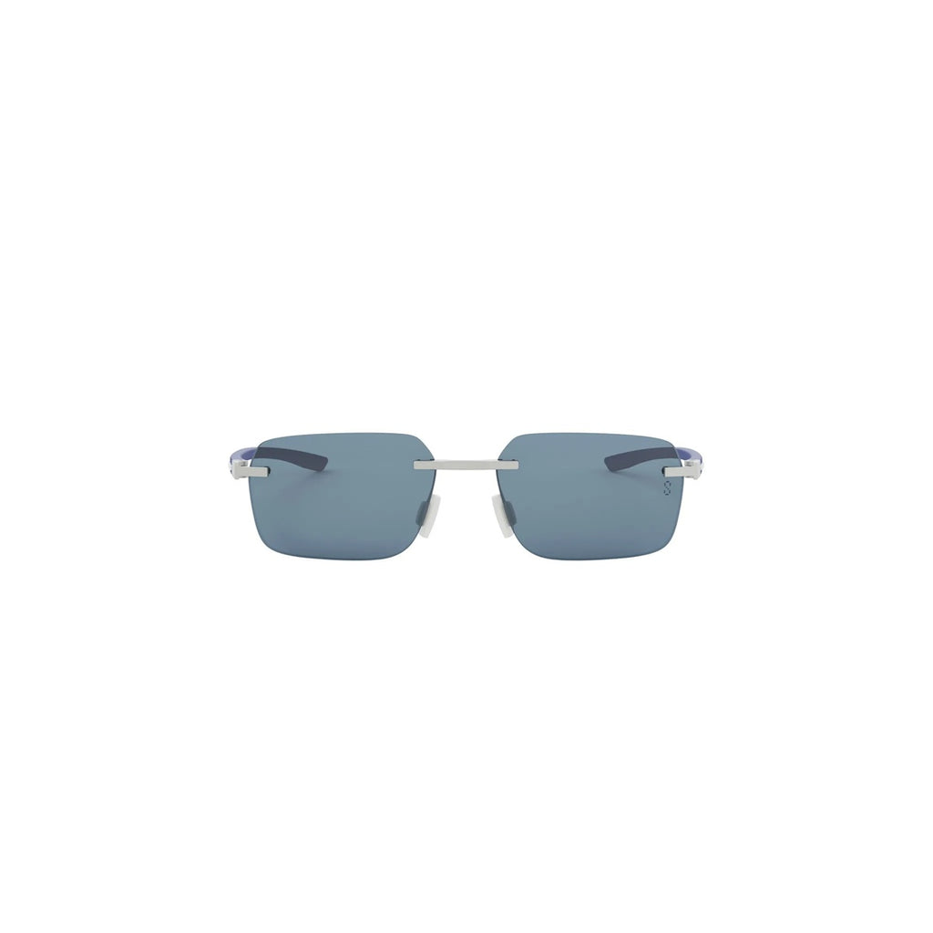 17V - Metal Matte Silver with Blue Low polarization lenses