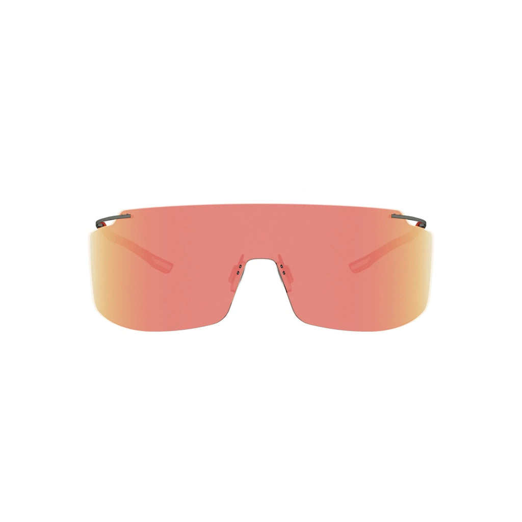 13L - Titanium Matte Grey with Red Mirror lenses