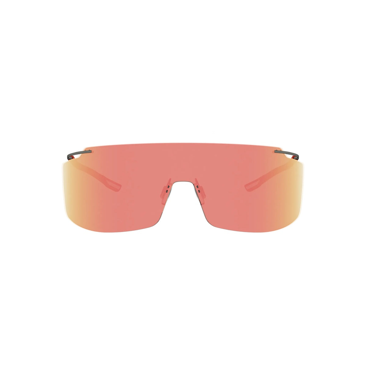 13L - Titanium Matte Grey with Red Mirror lenses