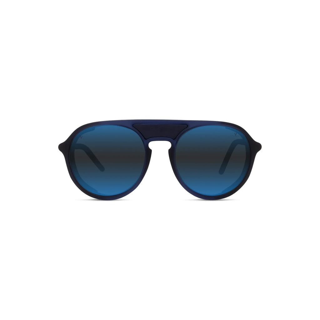 91X - Injected Matte Blue with Blue polarlynx lenses
