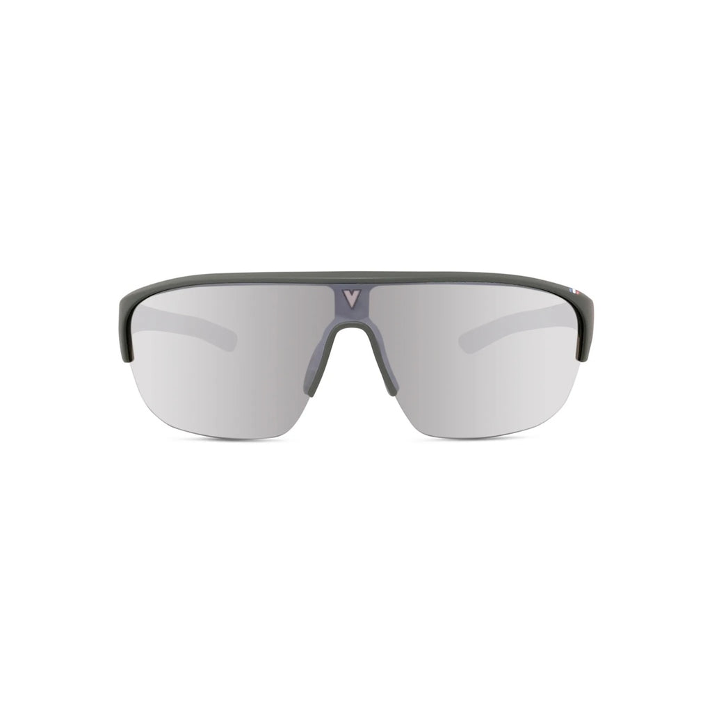 97C - Injected Matte Green with Silver mirror lenses