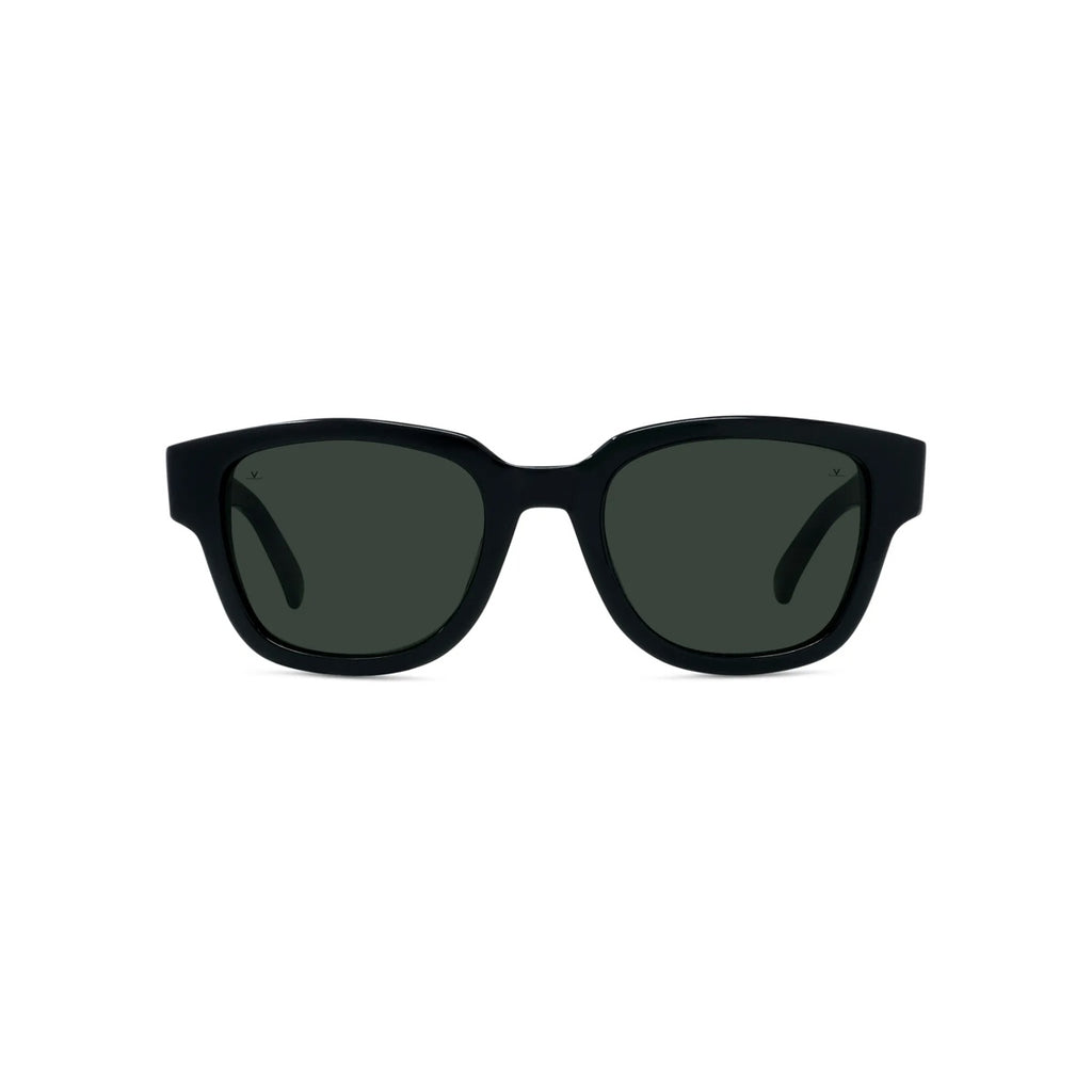 01A - Acetate Shiny Black with Pure grey lenses