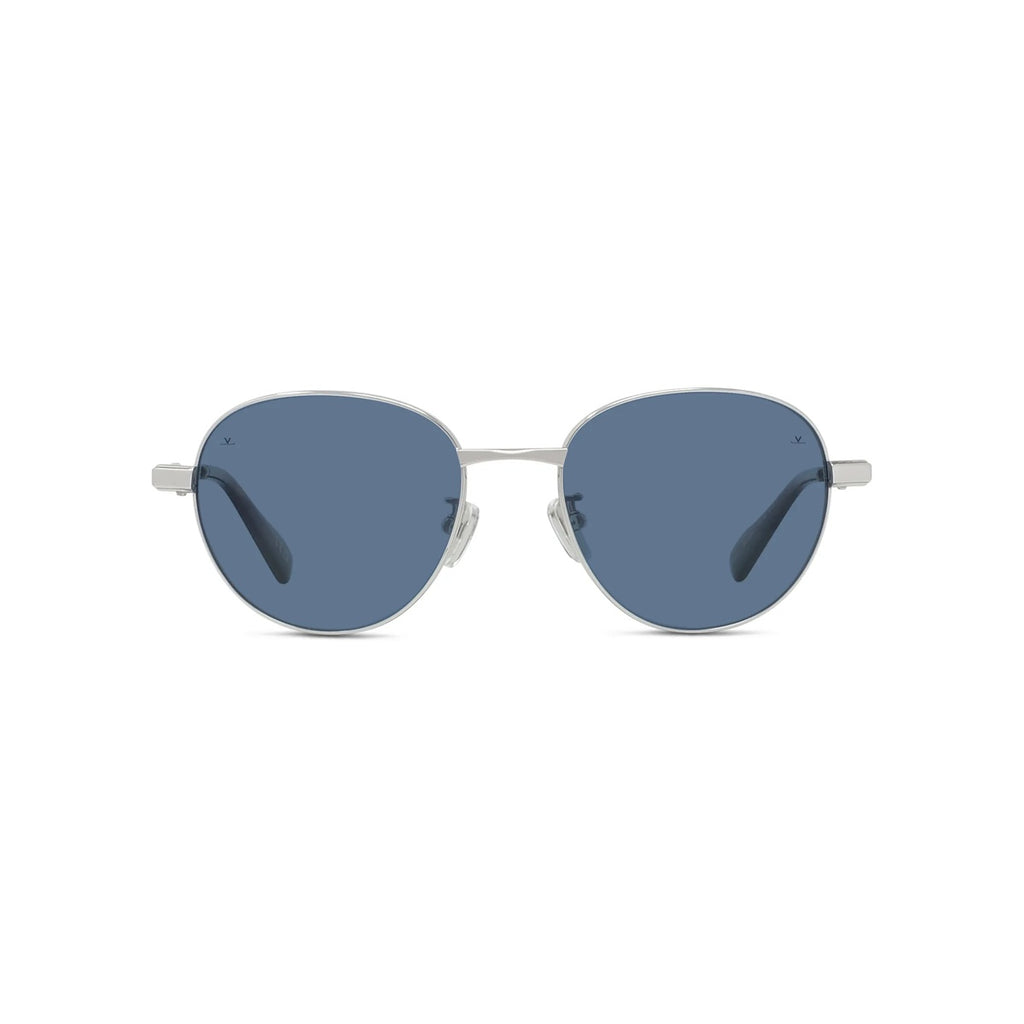 16V - Metal Shiny Rose with Blue polar lenses