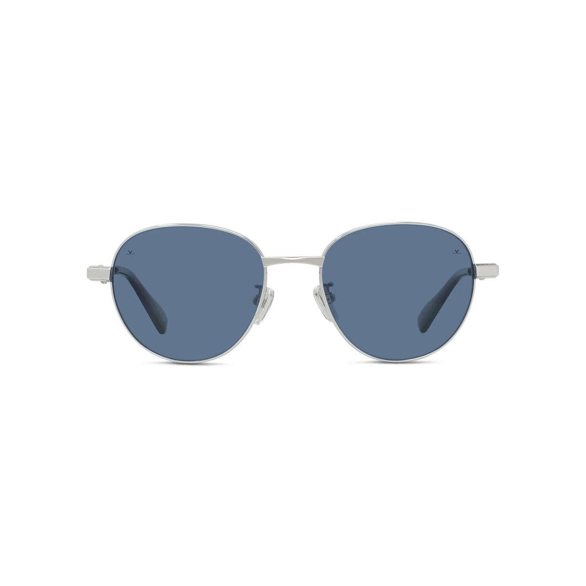 16V - Metal Shiny Rose with Blue polar lenses