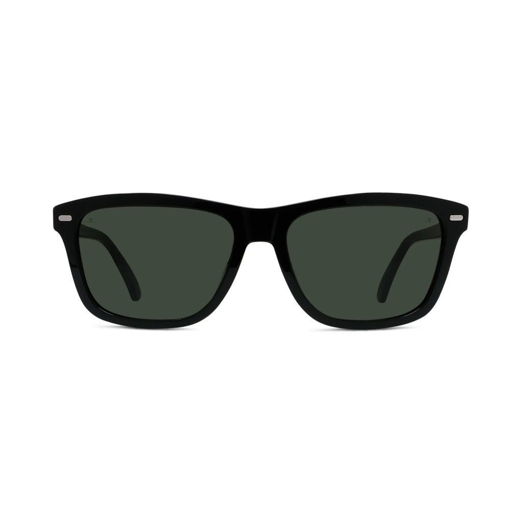 01A - Acetate Shiny Black with Pure grey lenses