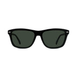 01A - Acetate Shiny Black with Pure grey lenses