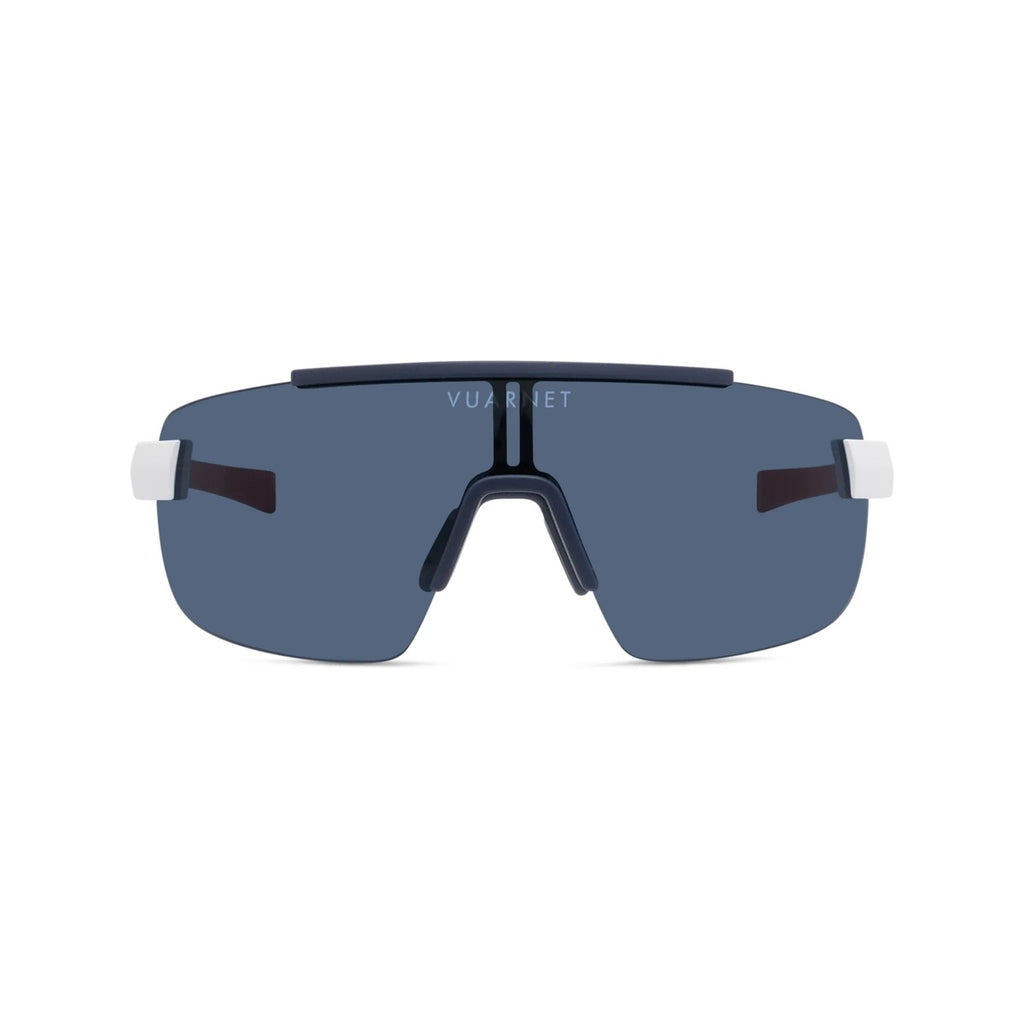 21V - Injected Matte White with Blue polar lenses
