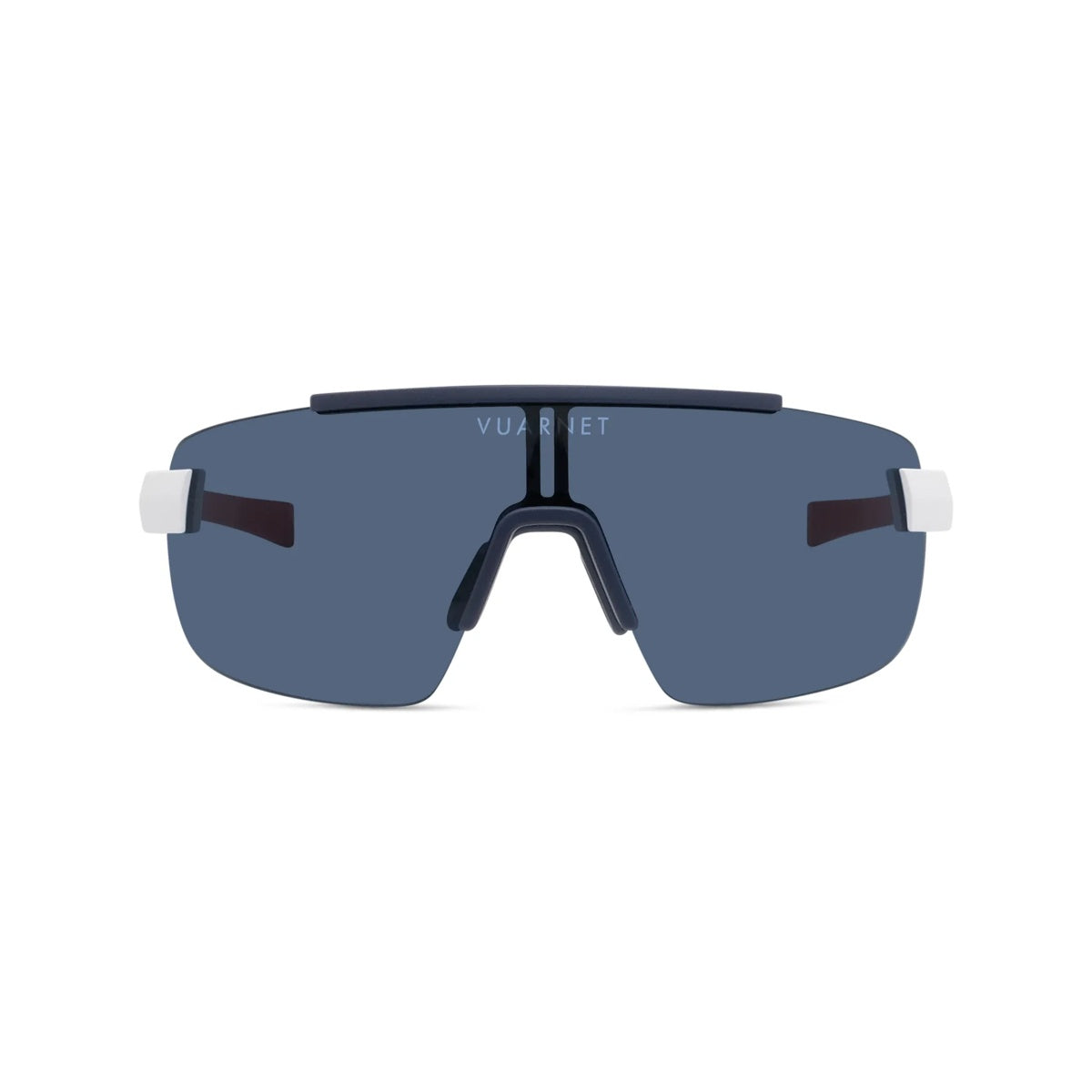 21V - Injected Matte White with Blue polar lenses