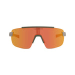 57J - Injected Matte Brown with Orange mirror lenses