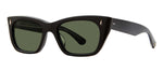 Garrett Leight WEBSTER 2138-49-BK/G15 Square Sunglasses