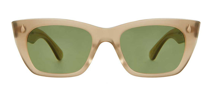 Garrett Leight WEBSTER 2138-49-CHANT/GRN Square Sunglasses