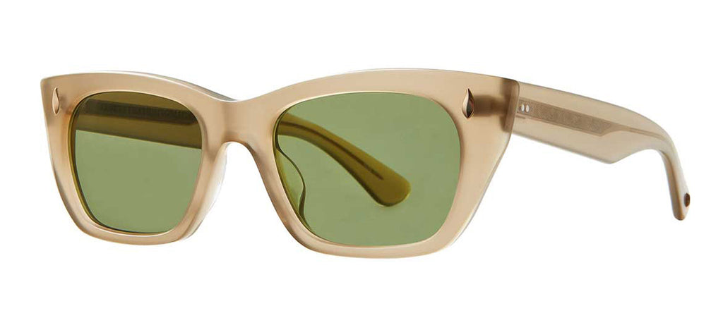 Garrett Leight WEBSTER 2138-49-CHANT/GRN Square Sunglasses