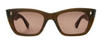 Garrett Leight WEBSTER 2138-49-MSTO/BOR Square Sunglasses