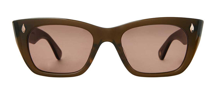 Garrett Leight WEBSTER 2138-49-MSTO/BOR Square Sunglasses