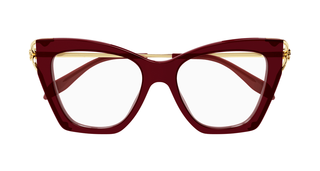 BURGUNDY / GOLD / TRANSPARENT