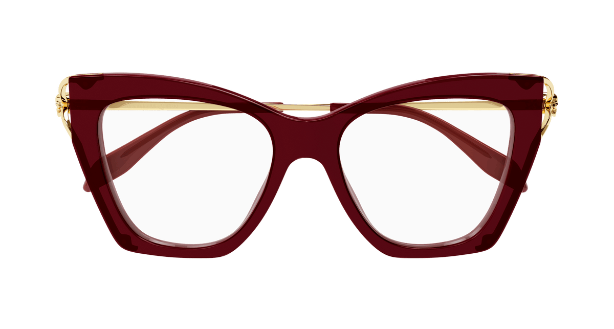 BURGUNDY / GOLD / TRANSPARENT