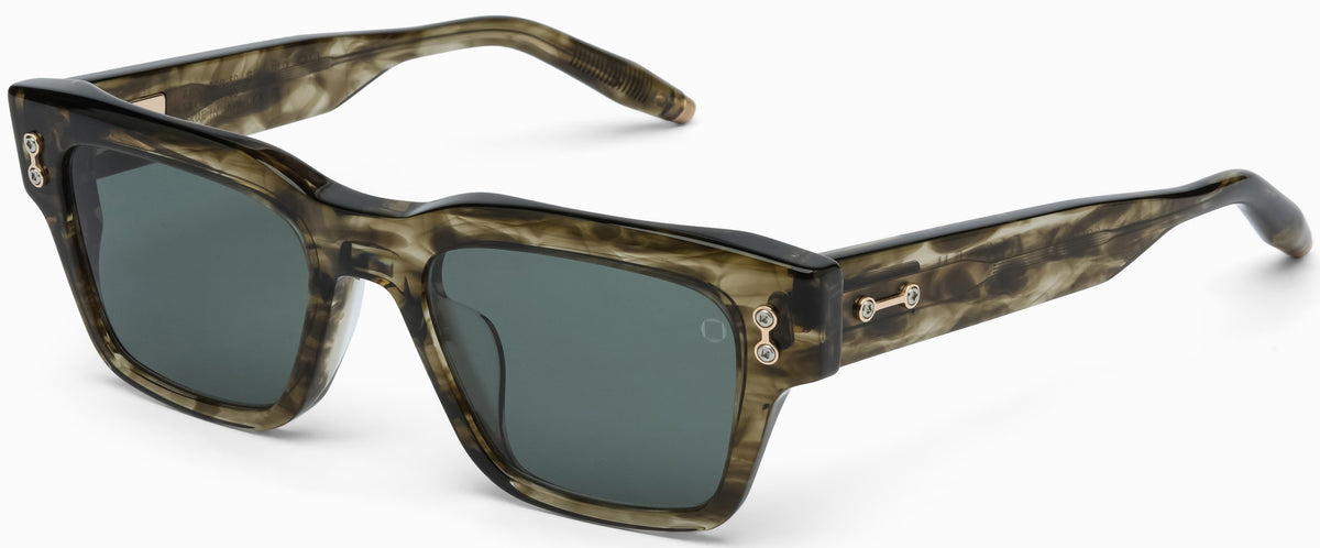 Akoni COLUMBA GRN - GLD WELLINGTON Sunglasses