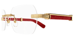 GOLD / RED / TRANSPARENT