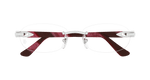 SILVER / BURGUNDY / TRANSPARENT