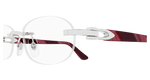 SILVER / BURGUNDY / TRANSPARENT