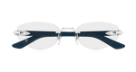 SILVER / BLUE / TRANSPARENT