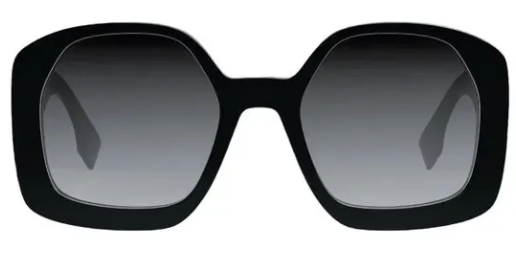 Fendi O'LOCK FE 40048U 01B Butterfly Sunglasses