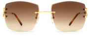 Cartier CT0009RS 001 Rectangle Sunglasses