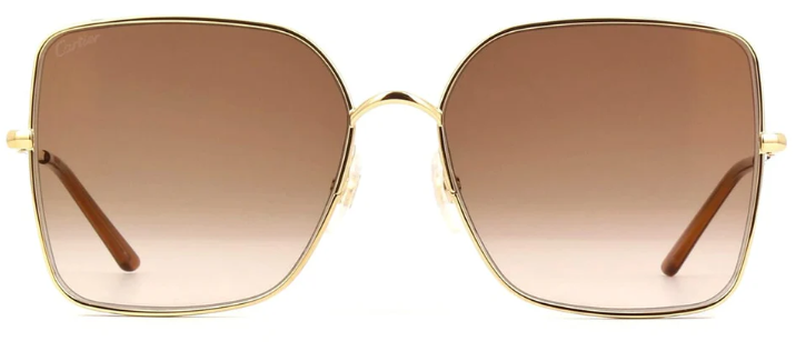 Cartier CT0299S 002 Oversized Square Sunglasses